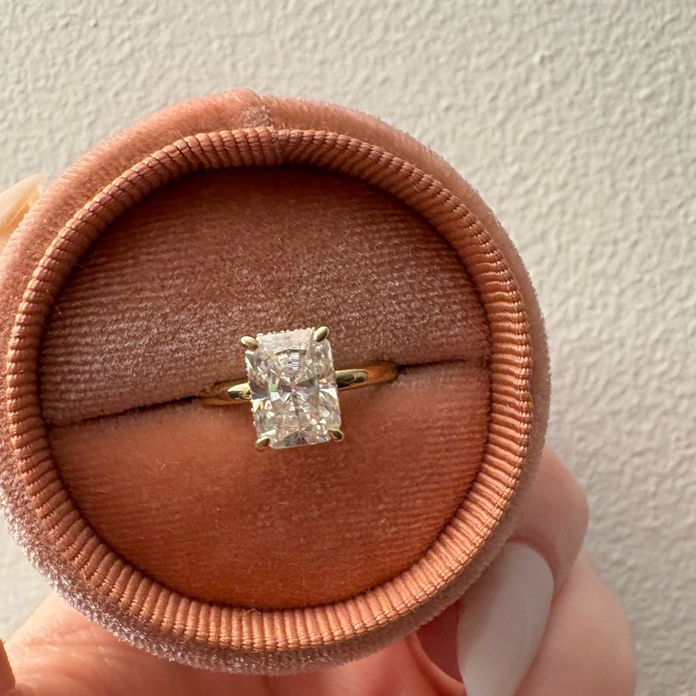Radiant Moissanite Ring